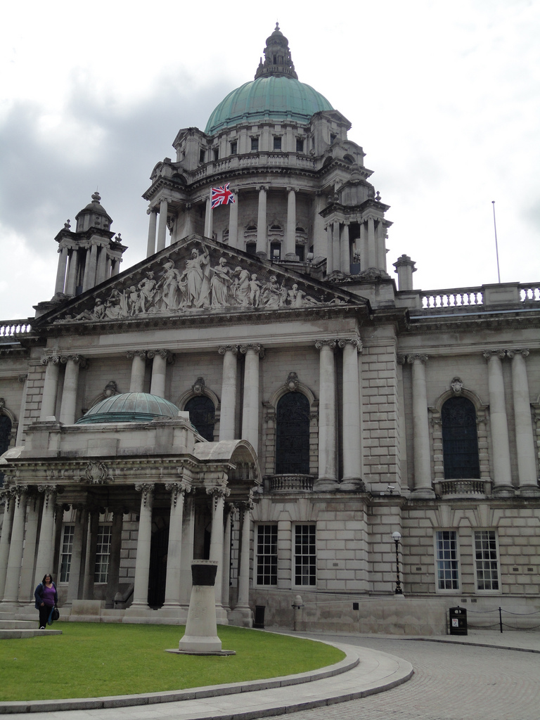 City Hall with Union flag flying over it
