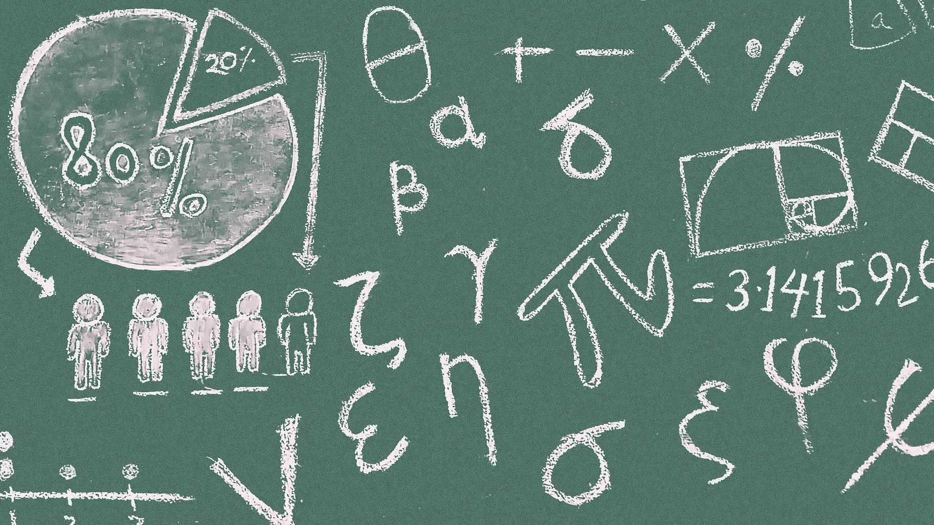 math, blackboard, education