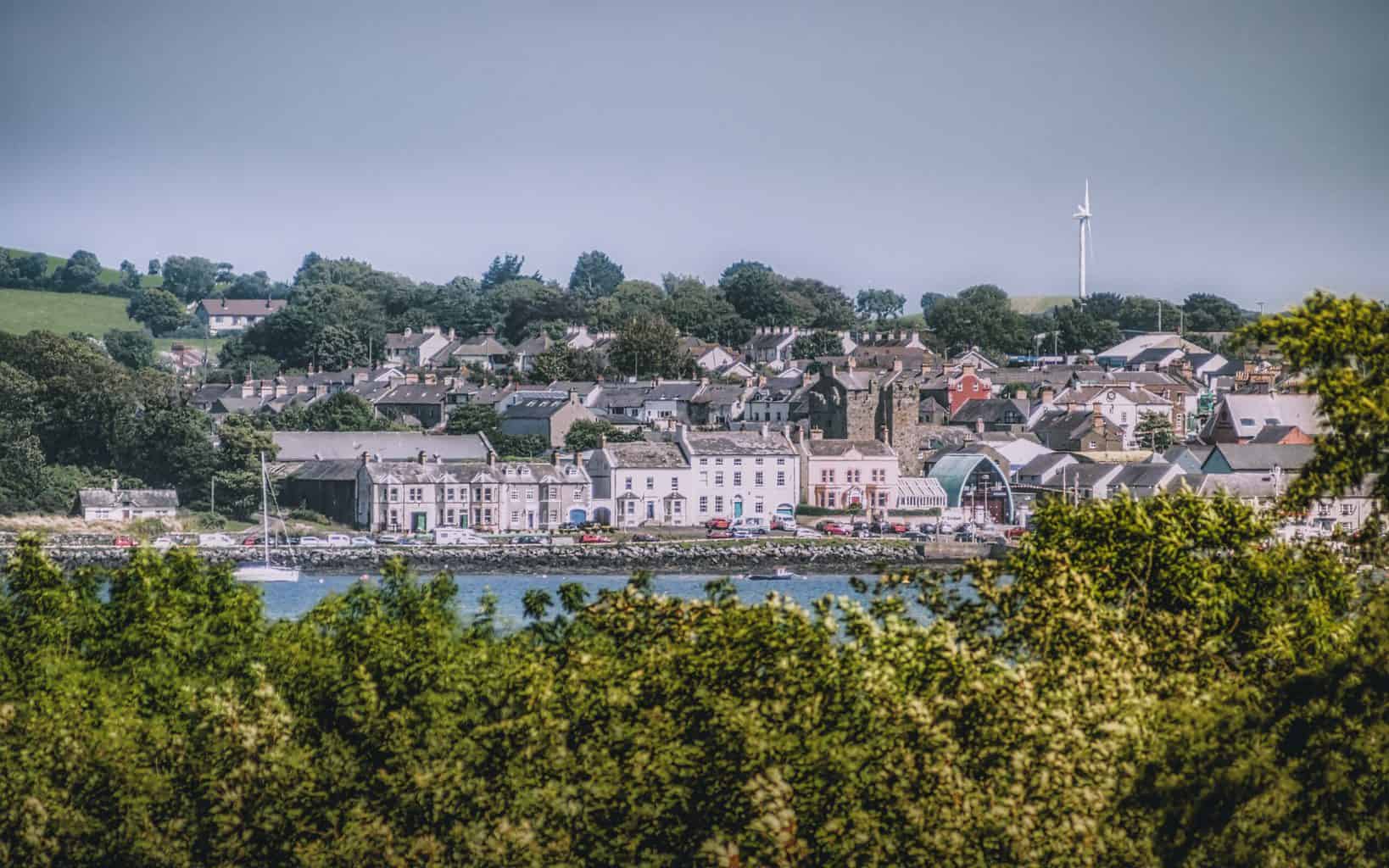 The wee town of Portaferry on the Ards Peninsula at Strangford Lough, taken from Castle Ward (July, 2019).