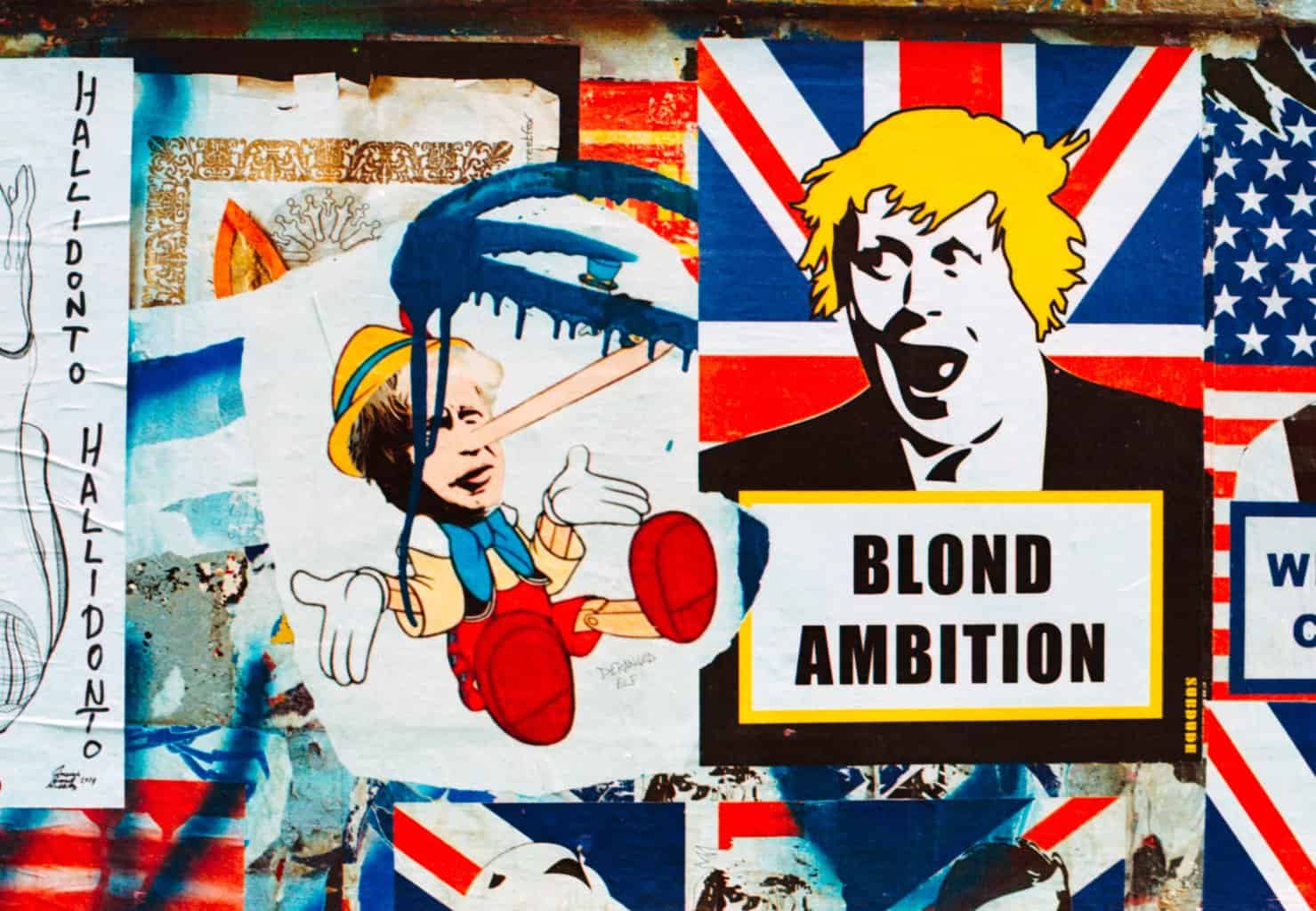 Blond Ambition. Boris Johnson street art.London Street art Shoreditch.Shot on film, Kodak Portra 800, Nikon FM2n